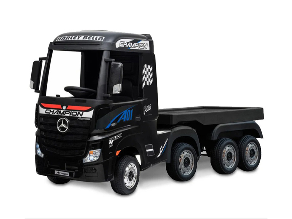 Mercedes-Benz（メルセデス・ベンツ） アクトロス 電動乗用ラジコンカー 車体＆荷台セット （ブラック）